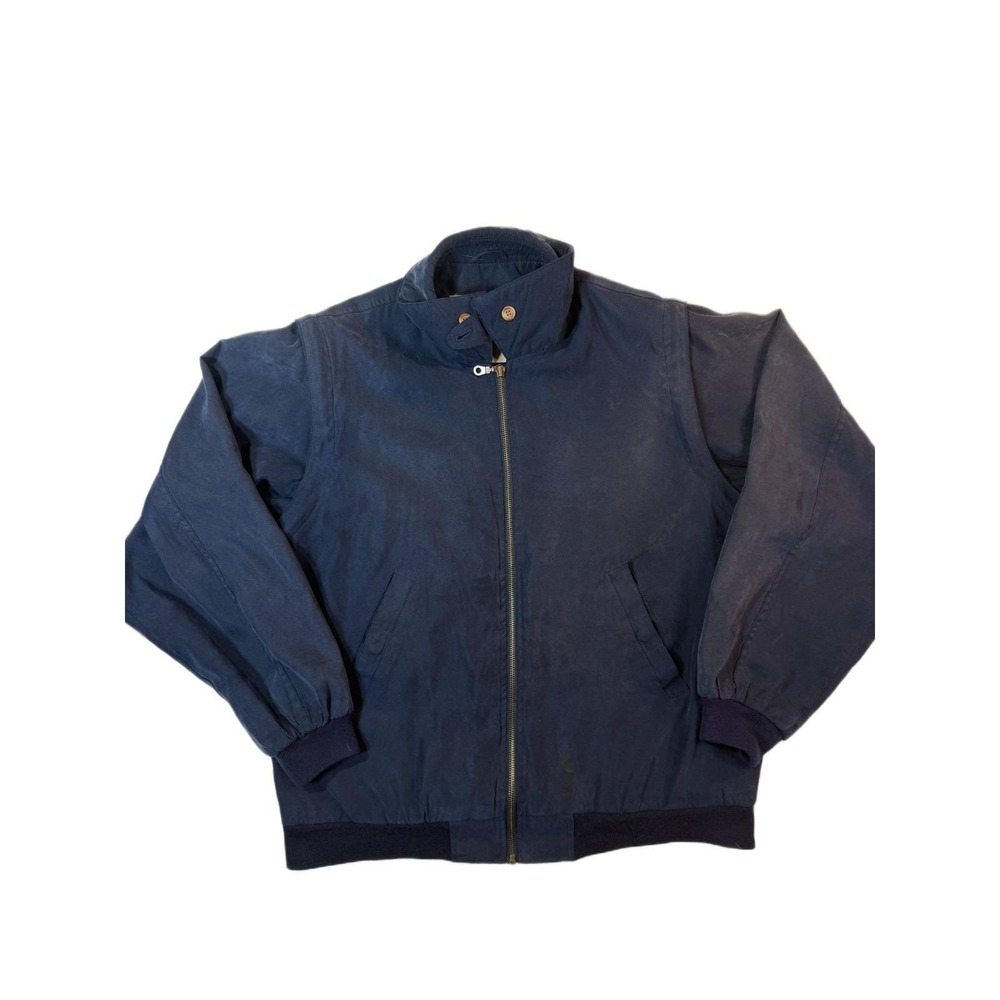 Vintage Clark & Gregory Golf Jacket Mens M/L Blue Windbreaker Bomber 90s Korea